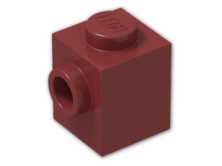 LEGO® Brick: Brick 1 x 1 with Stud on 1 Side 87087 | Color: New Dark Red