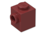 LEGO® Brick: Brick 1 x 1 with Stud on 1 Side 87087 | Color: New Dark Red