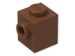 LEGO® Brick: Brick 1 x 1 with Stud on 1 Side 87087 | Color: Reddish Brown