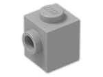 LEGO® Brick: Brick 1 x 1 with Stud on 1 Side 87087 | Color: Medium Stone Grey