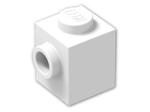 LEGO® Brick: Brick 1 x 1 with Stud on 1 Side 87087 | Color: White