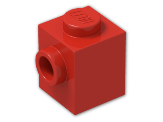 LEGO® Stein: Brick 1 x 1 with Stud on 1 Side 87087 | Farbe: Bright Red