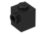 LEGO® Stein: Brick 1 x 1 with Stud on 1 Side 87087 | Farbe: Black