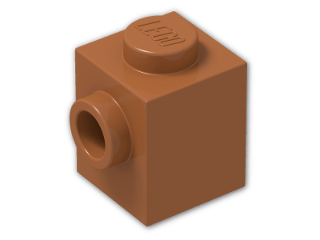 LEGO® Brick: Brick 1 x 1 with Stud on 1 Side 87087 | Color: Dark Orange