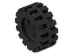 LEGO® Stein: Tyre 6/ 50 x 8 Offset Tread with Centre Band 87414 | Farbe: Black
