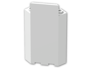 LEGO® Stein: Panel Wall 3 x 3 x 6 Corner without Bottom Indentations 87421 | Farbe: White