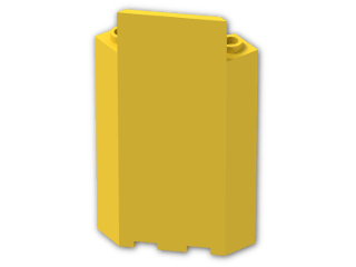 LEGO® Brick: Panel Wall 3 x 3 x 6 Corner without Bottom Indentations 87421 | Color: Bright Yellow