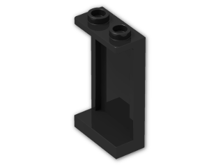 LEGO® Stein: Panel 1 x 2 x 3 with Side Supports with Hollow Studs 87544 | Farbe: Black