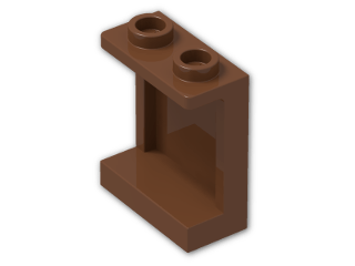 LEGO® Stein: Panel 1 x 2 x 2 Reinforced with Hollow Studs 87552 | Farbe: Reddish Brown
