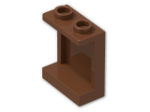 LEGO® Brick: Panel 1 x 2 x 2 Reinforced with Hollow Studs 87552 | Color: Reddish Brown