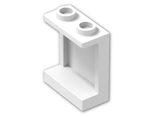 LEGO® Brick: Panel 1 x 2 x 2 Reinforced with Hollow Studs 87552 | Color: White