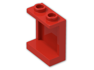 LEGO® Brick: Panel 1 x 2 x 2 Reinforced with Hollow Studs 87552 | Color: Bright Red