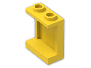 LEGO® Brick: Panel 1 x 2 x 2 Reinforced with Hollow Studs 87552 | Color: Bright Yellow