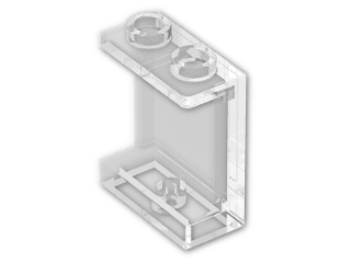 LEGO® Stein: Panel 1 x 2 x 2 Reinforced with Hollow Studs 87552 | Farbe: Transparent