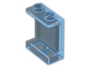LEGO® Stein: Panel 1 x 2 x 2 Reinforced with Hollow Studs 87552 | Farbe: Transparent Light Blue