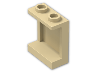 LEGO® Stein: Panel 1 x 2 x 2 Reinforced with Hollow Studs 87552 | Farbe: Brick Yellow