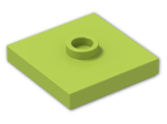 LEGO® Stein: Plate 2 x 2 with Groove with 1 Center Stud 87580 | Farbe: Bright Yellowish Green