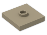 LEGO® Stein: Plate 2 x 2 with Groove with 1 Center Stud 87580 | Farbe: Sand Yellow