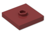 LEGO® Stein: Plate 2 x 2 with Groove with 1 Center Stud 87580 | Farbe: New Dark Red