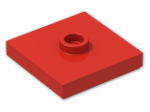 LEGO® Brick: Plate 2 x 2 with Groove with 1 Center Stud 87580 | Color: Bright Red