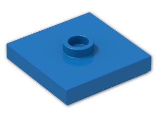 LEGO® Stein: Plate 2 x 2 with Groove with 1 Center Stud 87580 | Farbe: Bright Blue