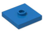 LEGO® Brick: Plate 2 x 2 with Groove with 1 Center Stud 87580 | Color: Bright Blue