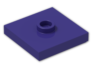 LEGO® Stein: Plate 2 x 2 with Groove with 1 Center Stud 87580 | Farbe: Medium Lilac