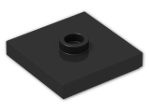 LEGO® Brick: Plate 2 x 2 with Groove with 1 Center Stud 87580 | Color: Black