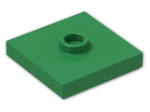 LEGO® Brick: Plate 2 x 2 with Groove with 1 Center Stud 87580 | Color: Dark Green