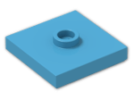 LEGO® Stein: Plate 2 x 2 with Groove with 1 Center Stud 87580 | Farbe: Dark Azur