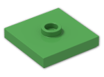 LEGO® Brick: Plate 2 x 2 with Groove with 1 Center Stud 87580 | Color: Bright Green