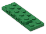 LEGO® Stein: Plate 2 x 6 x 0.667 with Four Studs On Side and Four Raised 87609 | Farbe: Dark Green