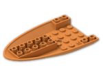 LEGO® Brick: Plane Bottom 6 x 10 x 1 87611 | Color: Bright Orange