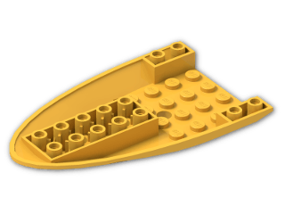 LEGO® Stein: Plane Bottom 6 x 10 x 1 87611 | Farbe: Flame Yellowish Orange
