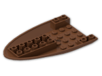 LEGO® Brick: Plane Bottom 6 x 10 x 1 87611 | Color: Reddish Brown