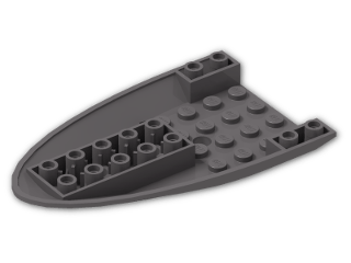 LEGO® Stein: Plane Bottom 6 x 10 x 1 87611 | Farbe: Dark Stone Grey