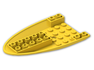 LEGO® Stein: Plane Bottom 6 x 10 x 1 87611 | Farbe: Bright Yellow