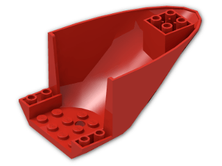 LEGO® Stein: Plane Rear 6 x 10 x 4 87616 | Farbe: Bright Red