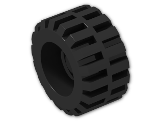 LEGO® Stein: Tyre 12/ 40 x 11 Wide with Centre Band 87697 | Farbe: Black