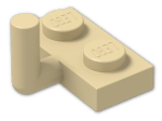 LEGO® Brick: Plate 1 x 2 with Vertical Bar on Long Side and Short Arm 88072 | Color: Brick Yellow