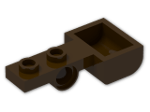 LEGO® Brick: Plate 1 x 2 with Hole and Bucket 88289 | Color: Dark Brown
