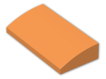 LEGO® Stein: Slope Brick Curved 2 x 4 with Underside Studs 88930 | Farbe: Bright Orange