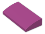 LEGO® Brick: Slope Brick Curved 2 x 4 with Underside Studs 88930 | Color: Bright Reddish Violet