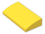 LEGO® Stein: Slope Brick Curved 2 x 4 with Underside Studs 88930 | Farbe: Bright Yellow