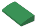 LEGO® Stein: Slope Brick Curved 2 x 4 with Underside Studs 88930 | Farbe: Dark Green