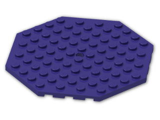 LEGO® Stein: Plate 10 x 10 Octagonal with Hole and Snapstud 89523 | Farbe: Medium Lilac