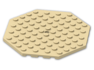 LEGO® Brick: Plate 10 x 10 Octagonal with Hole and Snapstud 89523 | Color: Brick Yellow