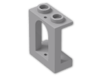 LEGO® Brick: Panel 1 x 2 x 2 Hollow Stud with Arched Window Opening 90195 | Color: Medium Stone Grey