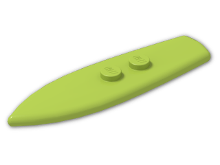 LEGO® Brick: Minifig Surf Board 2 x 6.5 90397 | Color: Bright Yellowish Green