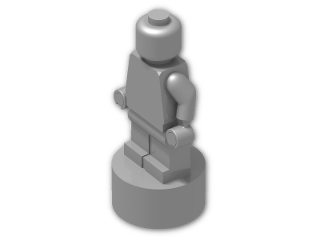 LEGO® Stein: Minifig Statuette 90398 | Farbe: Silver Metallic